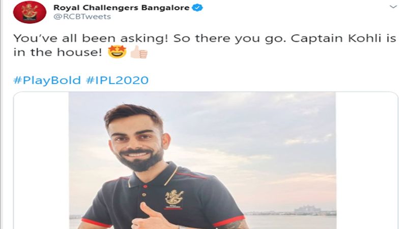 why royal challengers banglore team reached uae without captian virat kohli dva