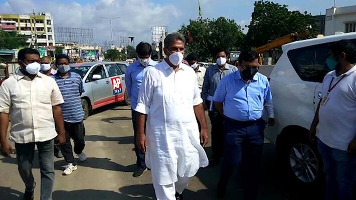 TDP MP Keineni padayatra on Kanaka durga fly over TDP MP Keineni padayatra on Kanaka durga fly over