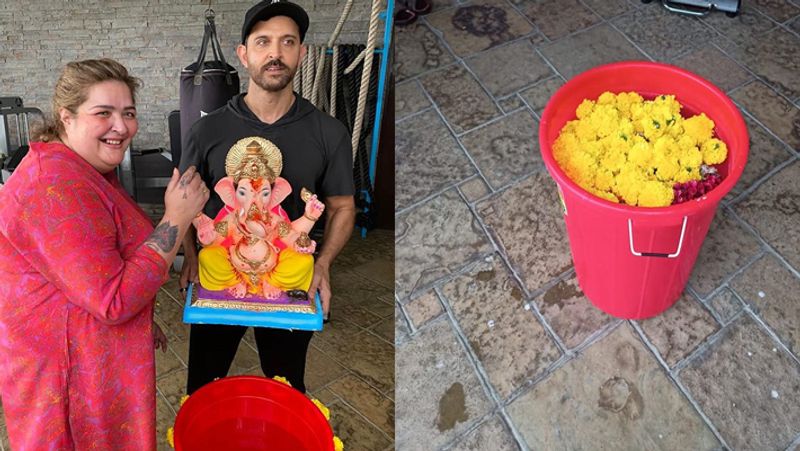 ganpati visarjan 2020: hrithik roshan and ex wife sussanne khan says goodbye to lord ganesha KPJ
