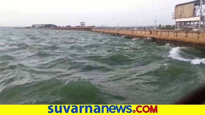 water level Rises in KRS Dam snr water level Rises in KRS Dam snr