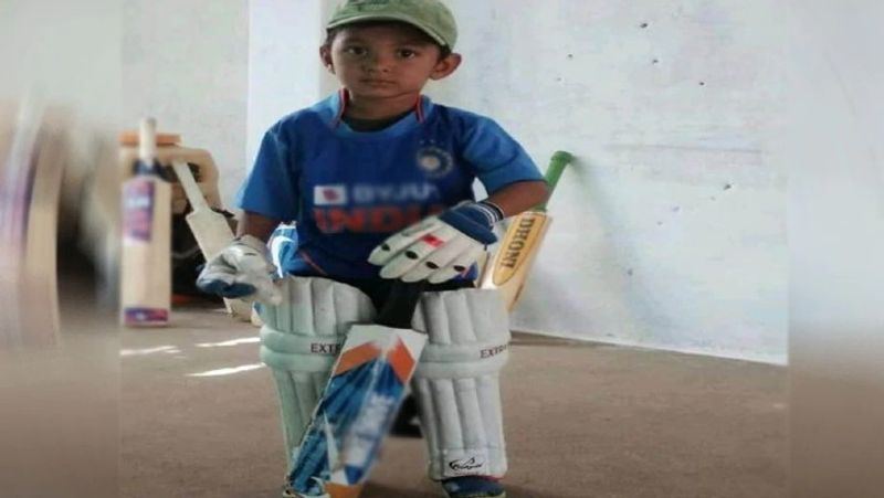 madhya pradesh news hosangabad 3 year old cricketer prithvi fan sir ravindra jadeja called for meet kpr