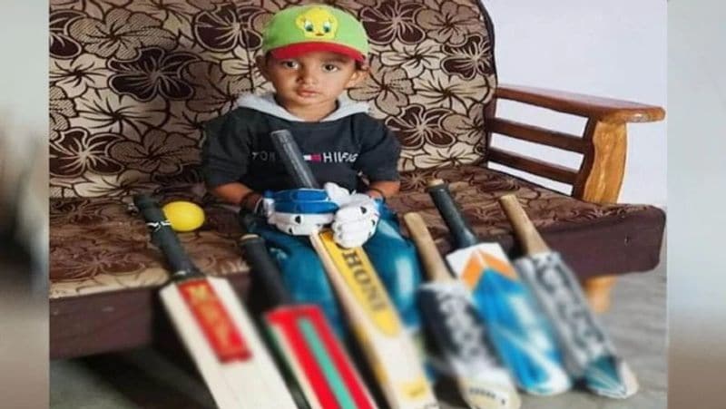 madhya pradesh news hosangabad 3 year old cricketer prithvi fan sir ravindra jadeja called for meet kpr