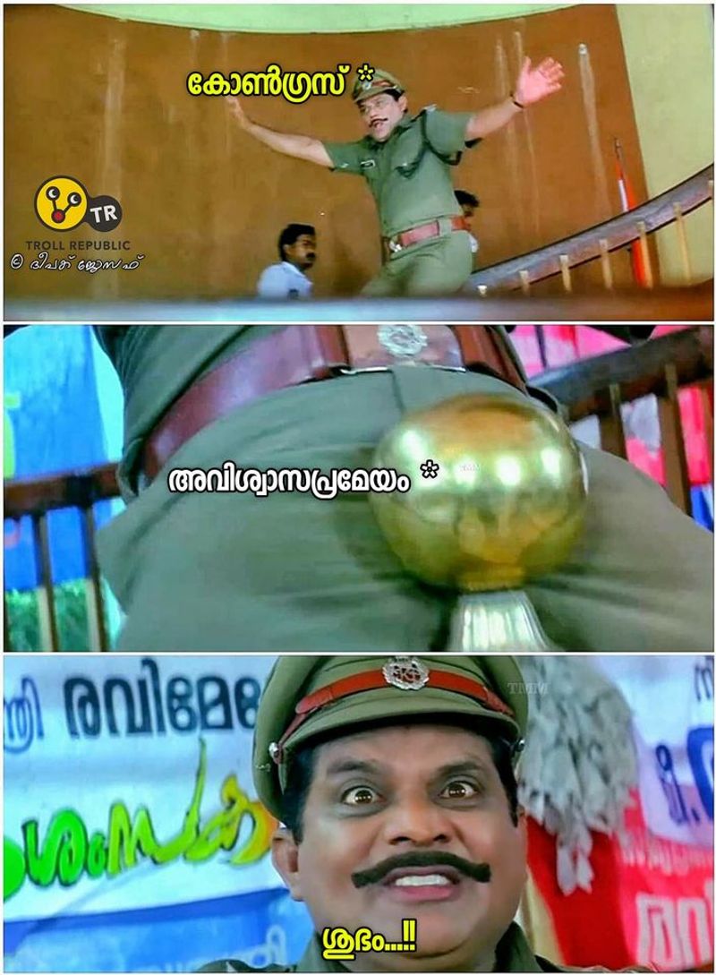 troll on no confidence motion in kerala legislative assambly
