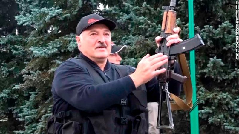 Belarus President Alexander Lukashenko to confront protesters