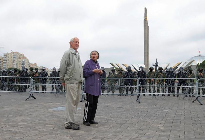Belarus President Alexander Lukashenko to confront protesters