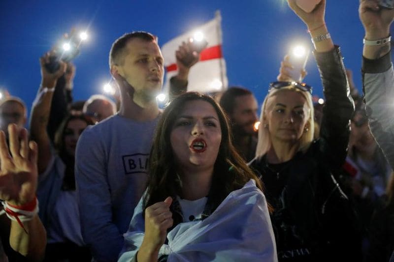 Belarus President Alexander Lukashenko to confront protesters