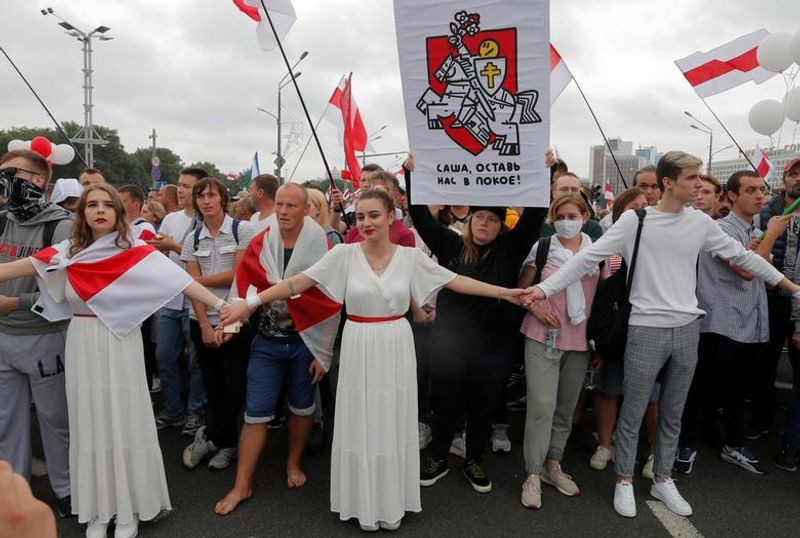 Belarus President Alexander Lukashenko to confront protesters