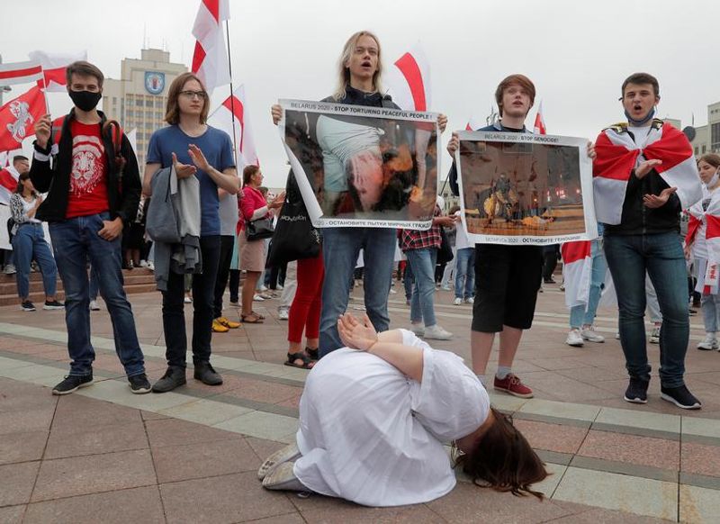 Belarus President Alexander Lukashenko to confront protesters