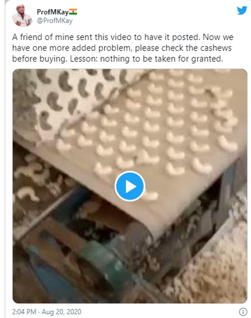 fake cashews manufactured video viral no these are cashew shaped snacks know the truth kpt