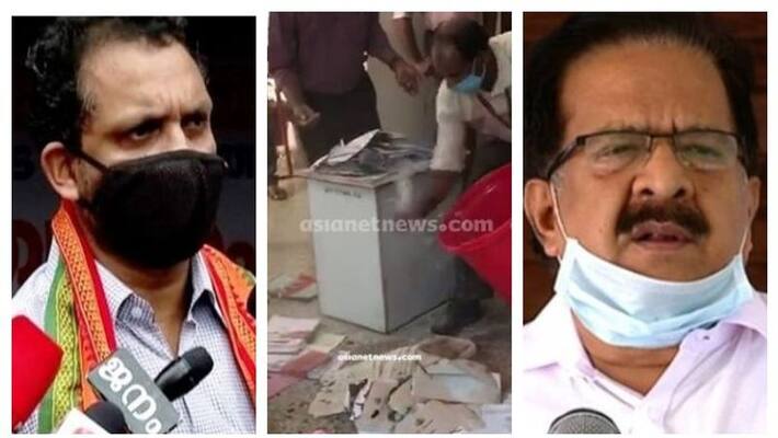 ramesh chennithala and k surendran on fire in Secretariat ramesh chennithala and k surendran on fire in Secretariat