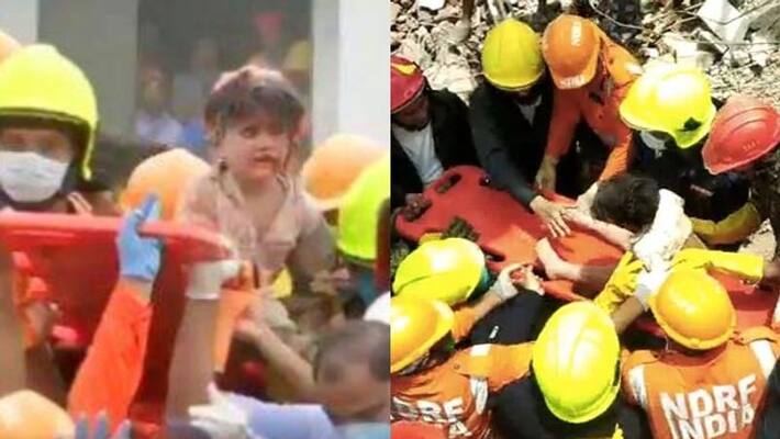 4 year old rescued amid cheers after maharashtra building crashes 4 year old rescued amid cheers after maharashtra building crashes