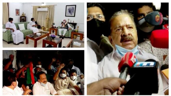 Opposition leader ramesh chennithala to hand over letter to governor on kerala Secretariat fire accident Opposition leader ramesh chennithala to hand over letter to governor on kerala Secretariat fire accident
