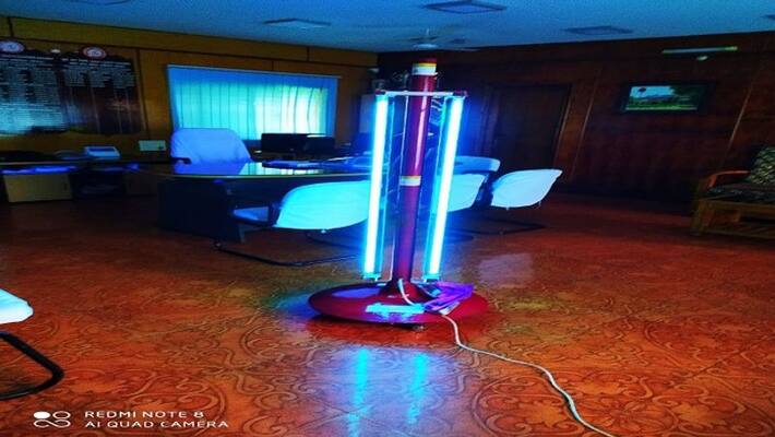 ROOM SANITIZER FABRICATED BY DIESEL LOCOSHED, VISAKHAPATNAM ROOM SANITIZER FABRICATED BY DIESEL LOCOSHED, VISAKHAPATNAM