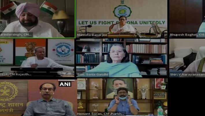 congress chief Sonia Gandhi-led video conference meeting, calls for postponing NEET, JEE congress chief Sonia Gandhi-led video conference meeting, calls for postponing NEET, JEE