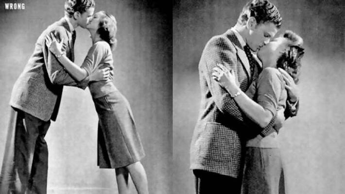 kissing guide from 1940s kissing guide from 1940s