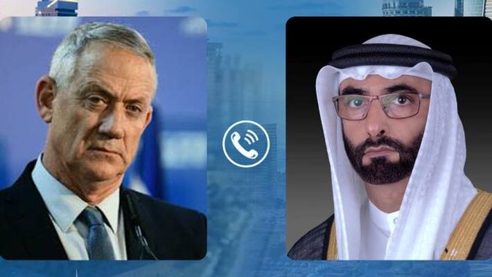 Telephone call between UAE and Israel Defense Ministers Telephone call between UAE and Israel Defense Ministers