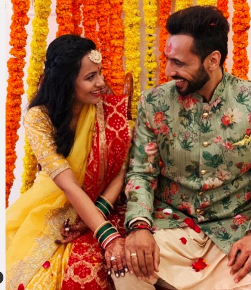 Bollywood Choreographer actor Punit Pathak Engagement with his long term girl friend Nidhi Moony Singh