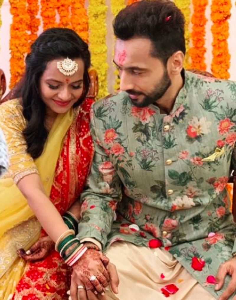 Bollywood Choreographer actor Punit Pathak Engagement with his long term girl friend Nidhi Moony Singh