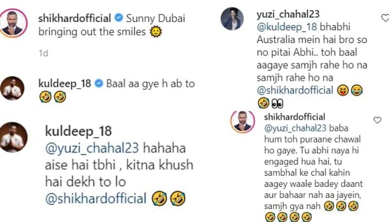 Team India opener Shikhar Dhawan hilariously trolls RCB Spinner Yuzvendra Chahal