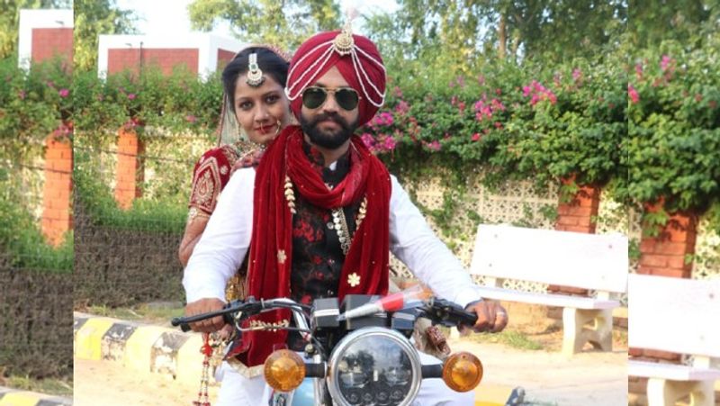 rajasthan news sri ganganagar unique weddings brides reaches groom house on bike kpr
