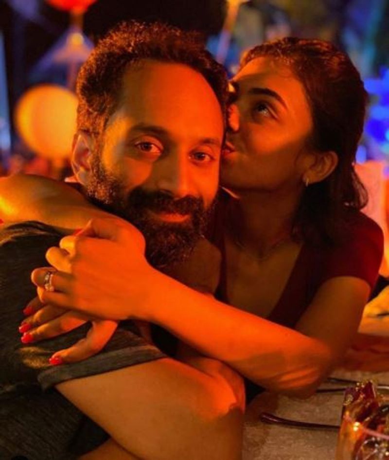 actress nazriya nazim and fahadh faasil romantic photos