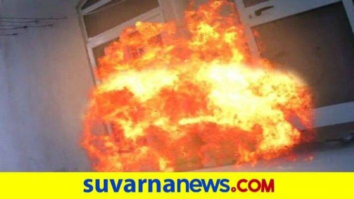 Five People Injured for Cylinder Explosion in Kotturu in Ballari District grg Five People Injured for Cylinder Explosion in Kotturu in Ballari District grg