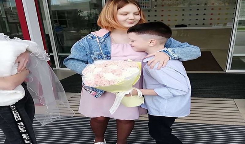 A 13 years old Russian girl claimed year old boy got her pregnant give birth a child bsm