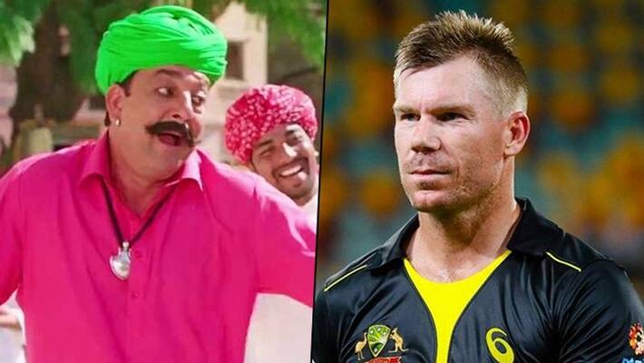 Cricketer David Warner dances to hook step of Sanjay Dutt's character from PK RCB Cricketer David Warner dances to hook step of Sanjay Dutt's character from PK RCB