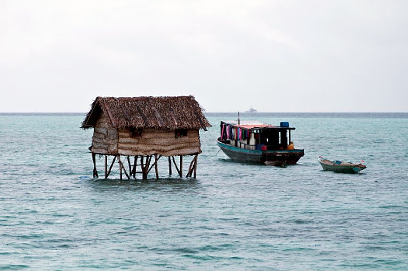 Bajau life in sea