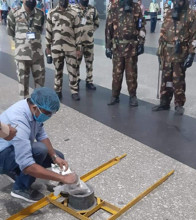 A mock security drill was conducted at Kolkata Airport to detect Radioactive material RTB
