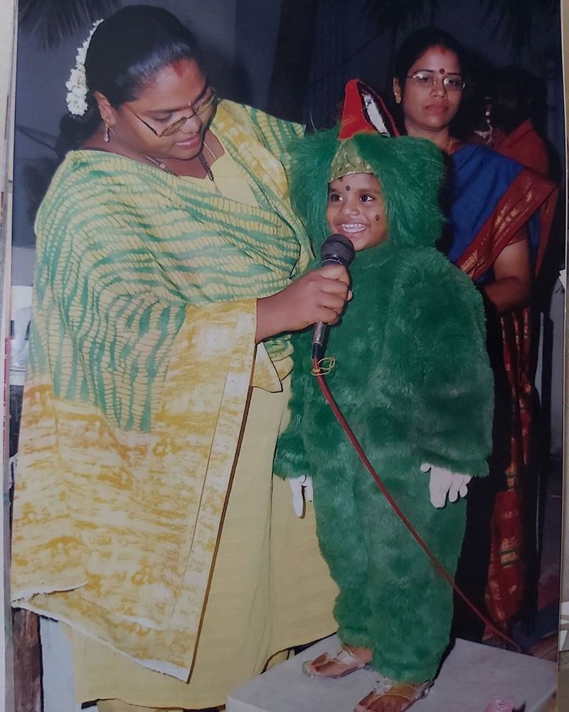 bigil movie actress indraja rare photo gallery