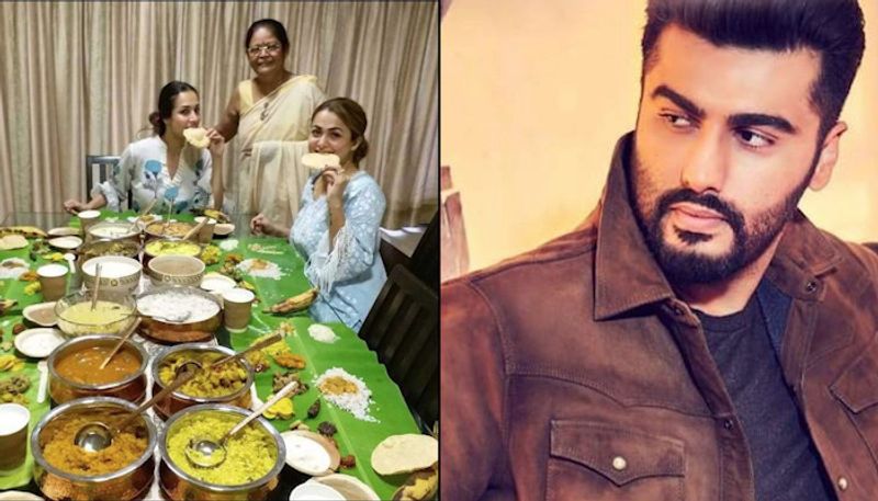 Every year during the festival of Onam, Malaika Arora and Amrita Arora visit their mum's house to relish Sadya. This year was no different.
