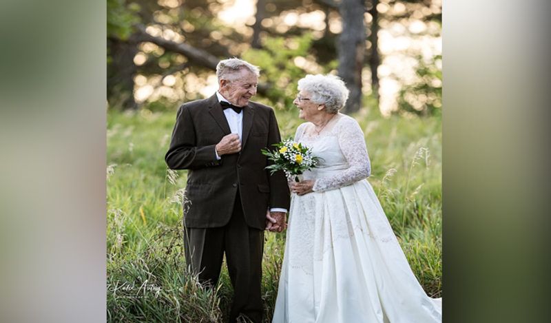 old couple set example of true love in era of one night stands with romantic photoshoot with groom of 88 bride of 81 kph