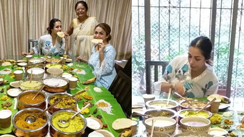 Onam 2020: malaika arora celebrates onam festival with sister amrita arora and family at mummy home KPJ