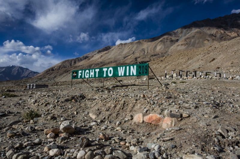 dealing with Chinese army Indian army dumps frozen fuel near lac of ladakh bsm