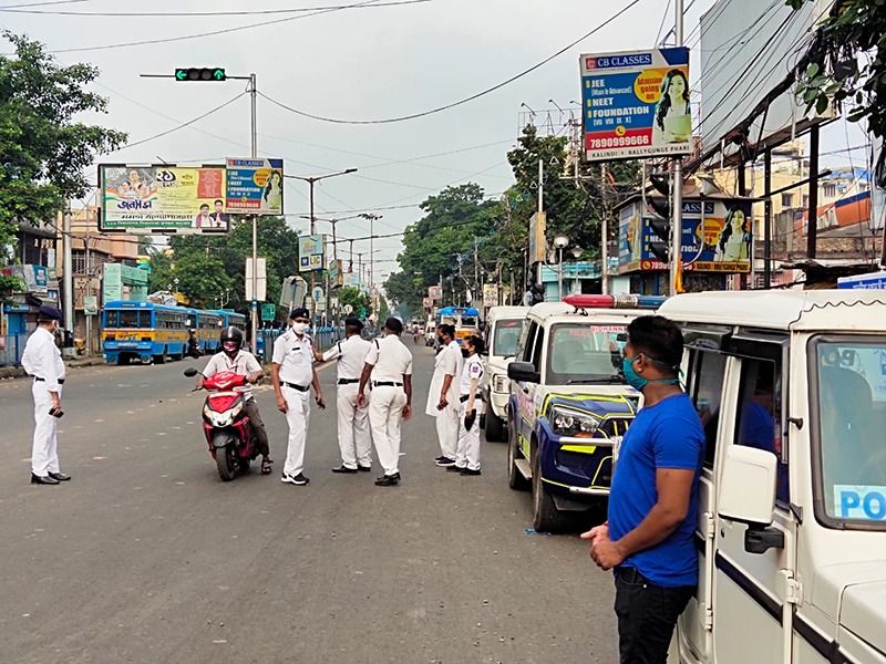 Police have started strict vigilance in Kolkata and West Bengal RTB