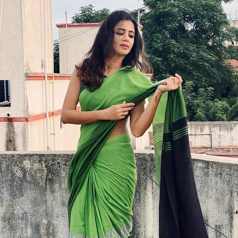 anchor anjana onam special photo shoot