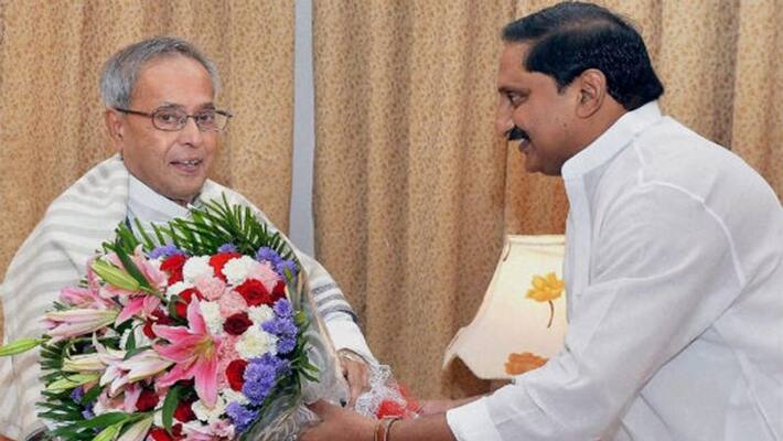 pranab mukherjee played a key role for kiran kumar reddy becoming as chief minister pranab mukherjee played a key role for kiran kumar reddy becoming as chief minister