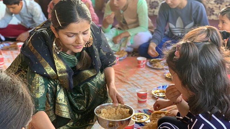 Shakti fame actress rubina dilaik's Mom celebrated her daughter birthday with Kanya Poojan KPJ