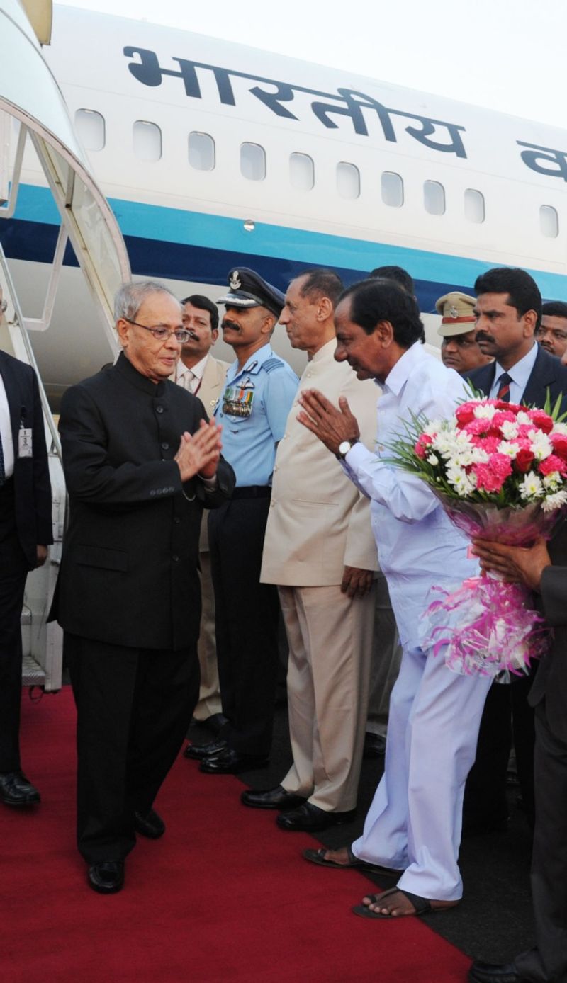 telangana cm kcr close relation to late pranab mukharjee