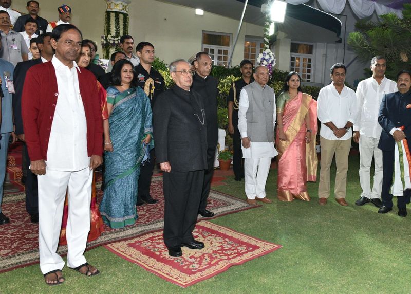 telangana cm kcr close relation to late pranab mukharjee