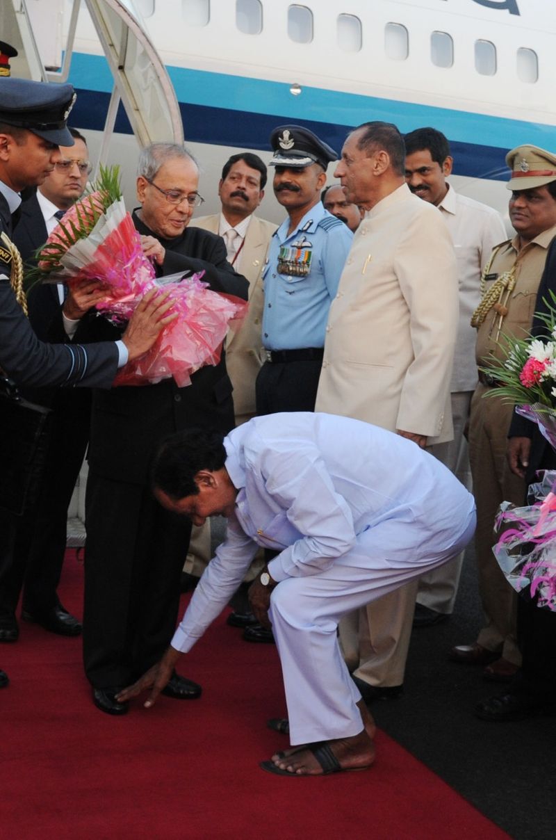 telangana cm kcr close relation to late pranab mukharjee