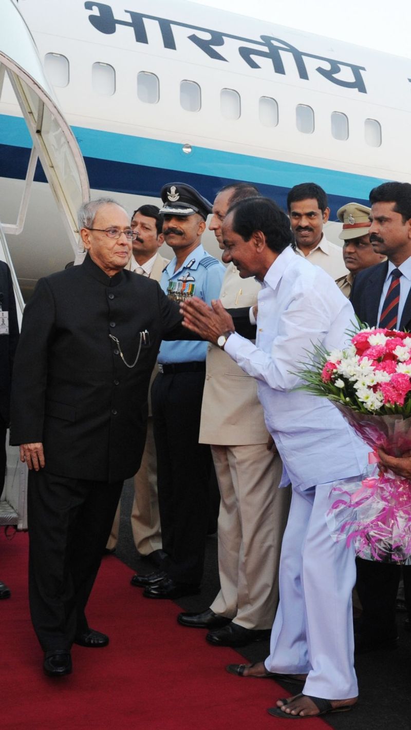 telangana cm kcr close relation to late pranab mukharjee