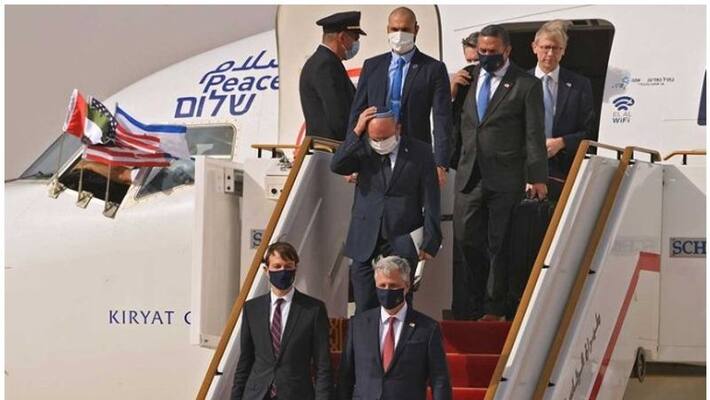 First commercial Israel UAE flight lands in Abu Dhabi First commercial Israel UAE flight lands in Abu Dhabi