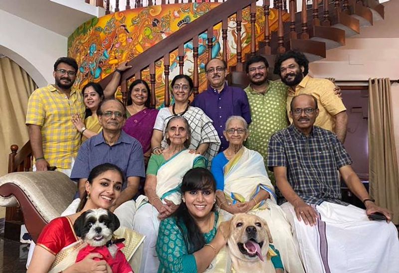 Actress Keerthy Suresh Celebrate Onam With Family photos going viral