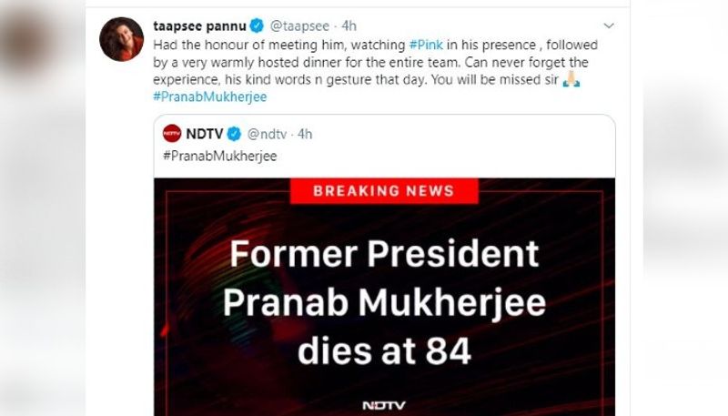 Bollywood celebrities mourn the demise of former president Pranab Mukherjee ADB