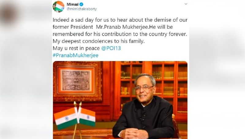 Tollywood celebrities mourn the demise of former president Pranab Mukherjee ADB