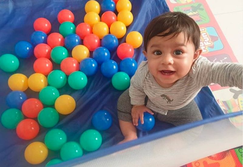 actress radhika pandit shares son yatharvs cute pic calls him prince as he turns 11 month