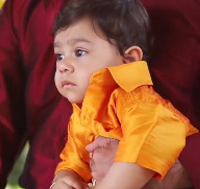 actress radhika pandit shares son yatharvs cute pic calls him prince as he turns 11 month