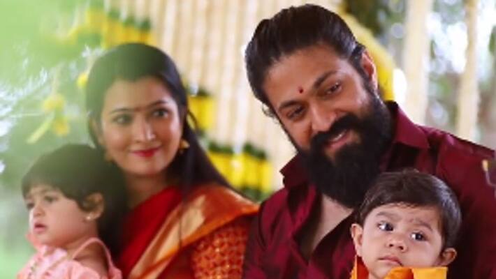Yash Radhika Pandits son Yatharv turns 11 months old mother shares picture of son in South Indian wear -ymn Yash Radhika Pandits son Yatharv turns 11 months old mother shares picture of son in South Indian wear -ymn